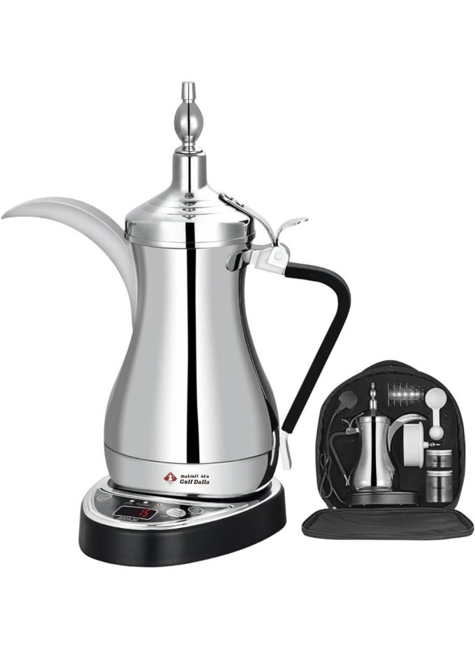 صانع القهوة العربية الكهربائي، سعة 1000ML، شاشة رقمية، قدرة عالية 1000W، مجموعة السفر موديل GA-C94848