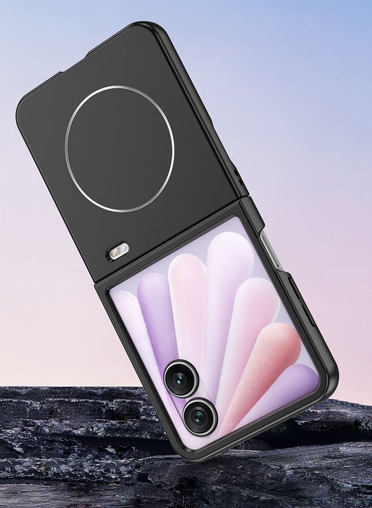 general Honor Magic V Flip 2 Case Built-in Magnetic Ring for Mag-Safe, Slim Protective Cover with Screen Protector Front Case for Honor Magic V Flip 2 - Image 4