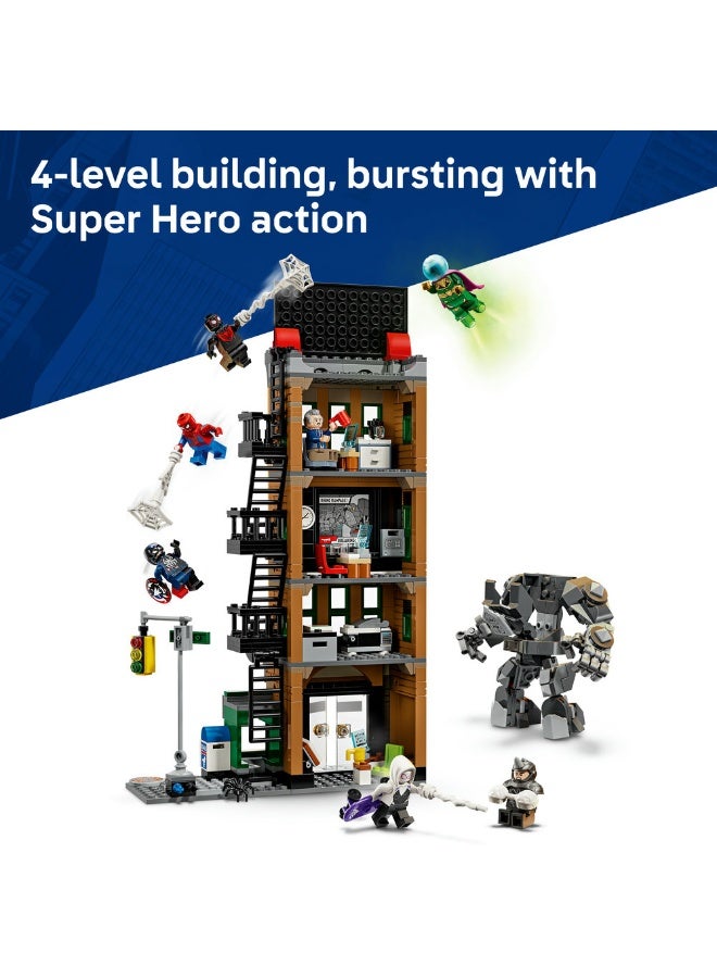 ليغو Marvel الرجل العنكبوت بمواجهة ميستيريو: صحيفة ذا ديلي باغل، لعبة البطل الخارق للأطفال بعمر ١٠ سنوات وأكثر (٧٨١ قطعة) 76342 - Image 4