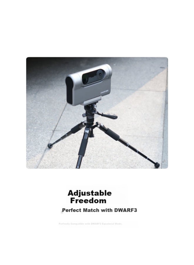 Dwarflab Hydraulic Pan-tilt Aluminum Alloy Tripod, Portable Stable Equatorial Mount, Professional Outdoor - Image 2