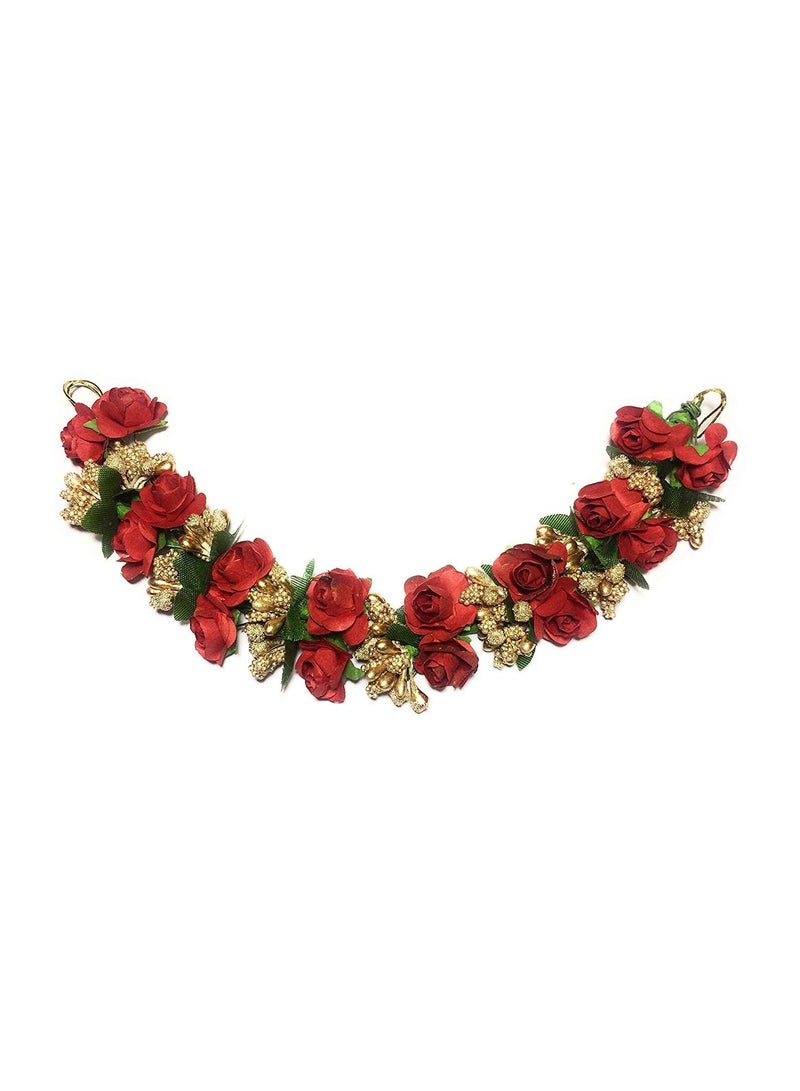 طقم إكسسوارات زهور صناعية من جودا بون هير جاجرا ، قطعتان - Image 3