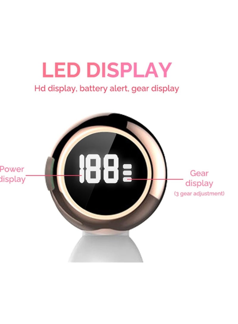 general machine Ultra&sonic Facial Cleansing Brush Waterproof Face Cleaner Blackhead Removal Acne Pore Clean Face Wash Beauty And Personal Care(White ) - Image 3