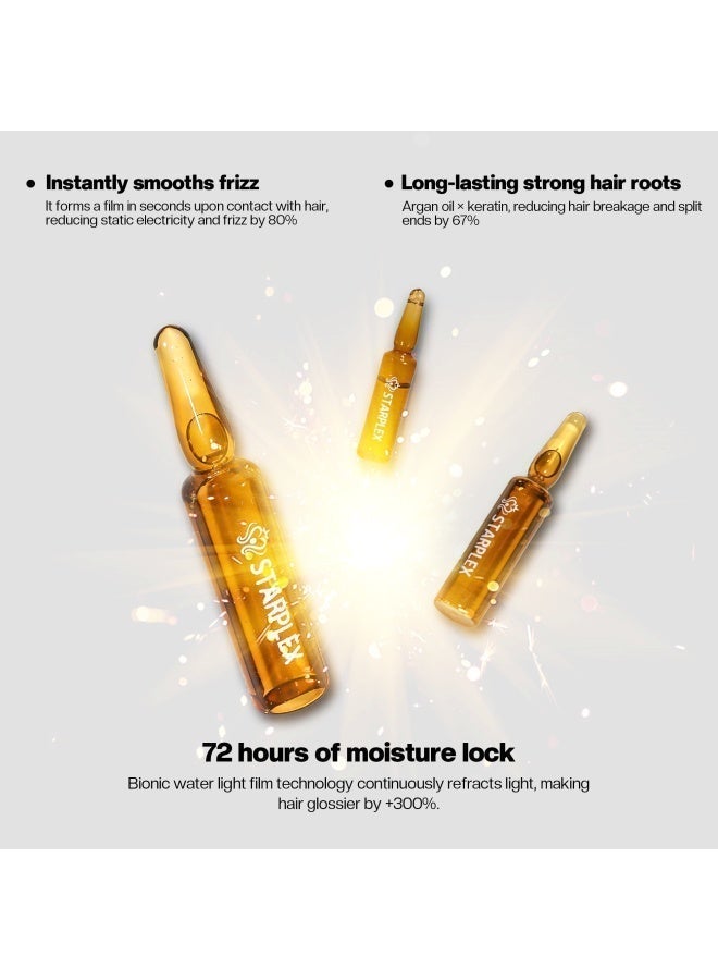 STARPLEX Repairing Hair Ampoule Set 10ml x 10pcs - Keratin Collagen Protein & Argan Oil | Moisturizing Treatment for Damaged Hair | Salon Professional Ampoule Care - Image 4