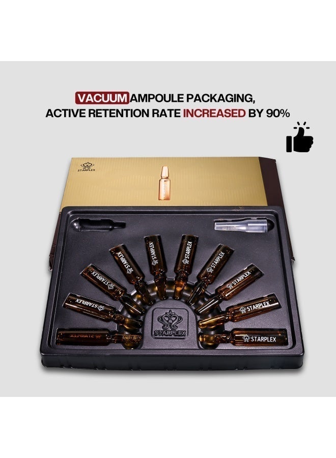 STARPLEX Repairing Hair Ampoule Set 10ml x 10pcs - Keratin Collagen Protein & Argan Oil | Moisturizing Treatment for Damaged Hair | Salon Professional Ampoule Care - Image 5