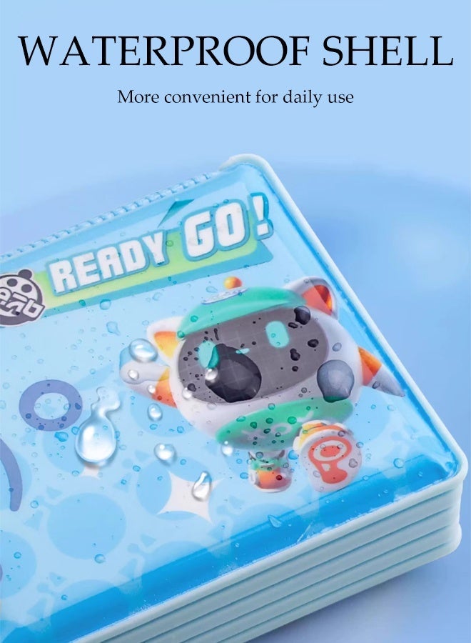 Multifunction Pencil Case,Cartoon Pen Box  with With on Double Sharpener,Double-sided Magnetic Lids,Stationery Box With Compartments,Suitable For Girls And Boys - Image 5