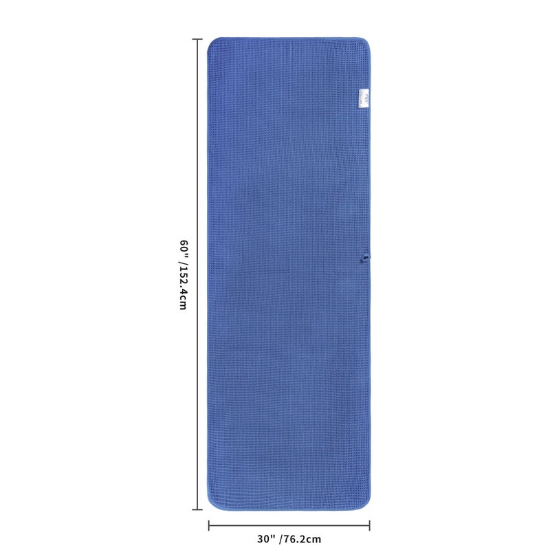 POLYTE 430 GSM Microfiber Oversize Quick Dry Lint Free Bath Towel, 60 x 30 in, 4 Pack (Waffle Weave) - Image 3