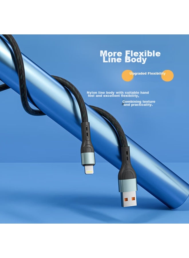 OKSJ In Charging Cable, Multi-head Fast Charging Data Cable, Compatible With Apple, Type-c, Android, Huawei, Xiaomi, Honor Phones, 1.2 Meters, Car-mounted, Multi-functional, Versatile - Image 2