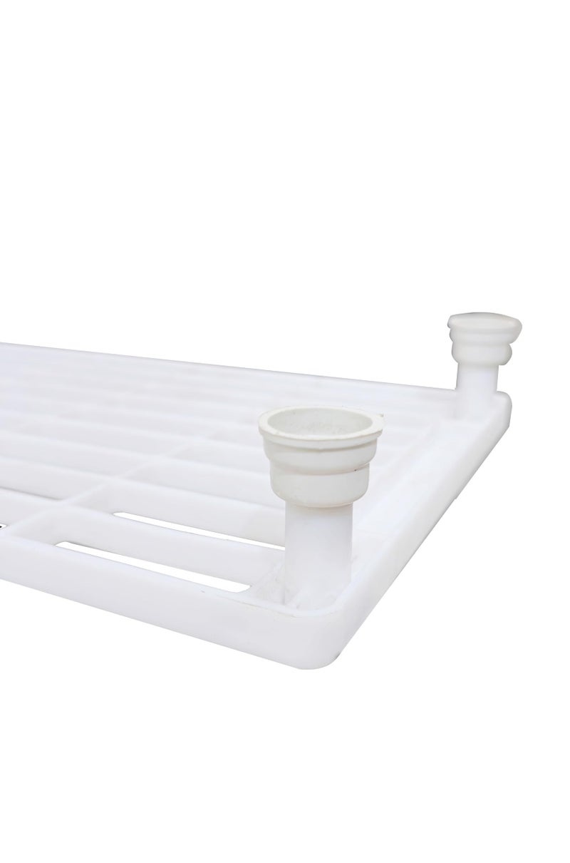 ROBMOB 5 Tier Tray Shelf Organizer, Multi-Purpose Storage Rack for Kitchen, Pantry and Home, Durable a Space Saving Shelving Unit (White) - Image 4