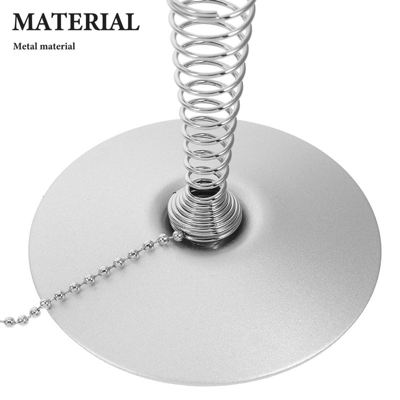 Stainless Steel Ballpoint Pen with Chain and Base for Office Reception Counter Business Use - Image 4
