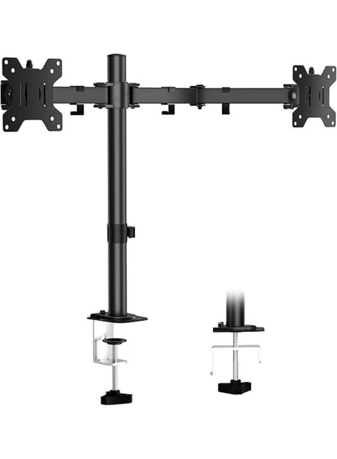 Dual Monitor Mount – Height Adjustable Arm for Two 17-32 Inch LCD Monitors - Image 5