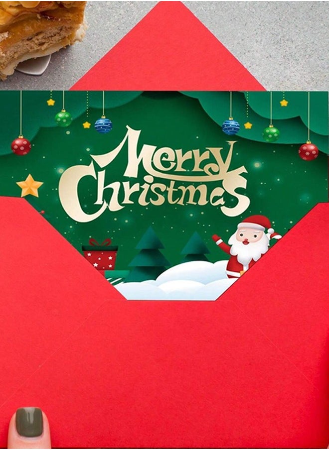 Christmas Cards 24 Gold And Glitter Christmas Cards With Envelopes Assorted Holiday Cards