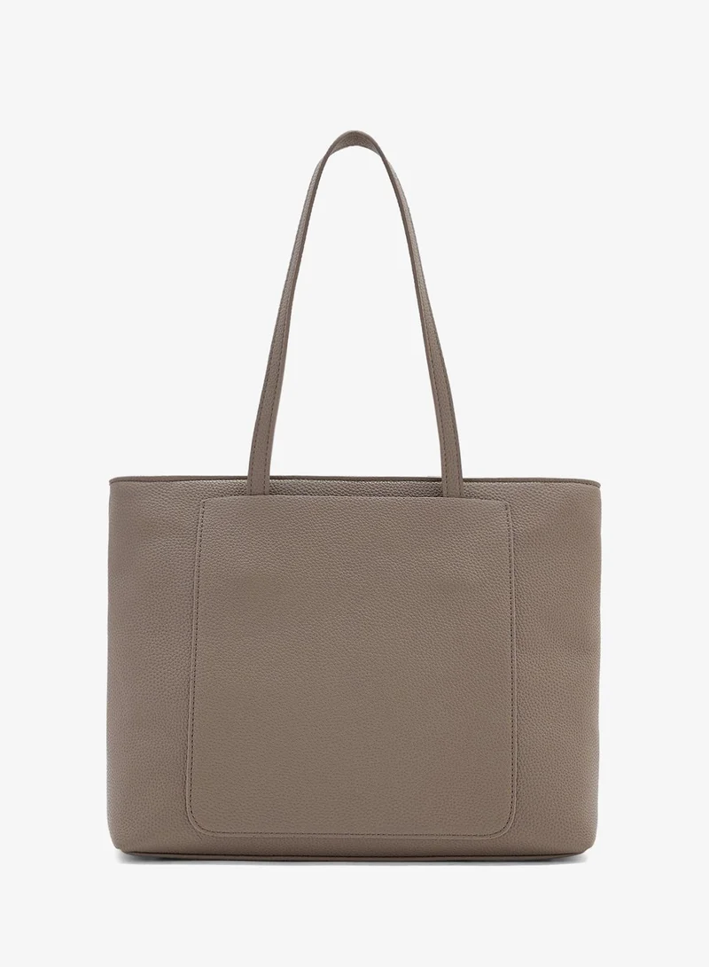 ELLA Grey classic tote bag with top handle for Women | Best Price UAE