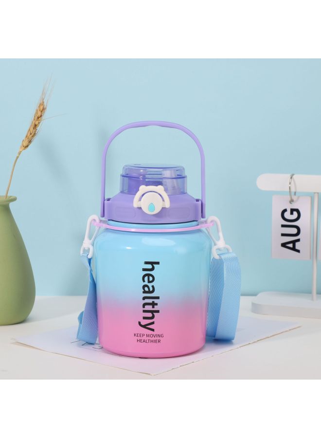 New Children's Thermos Cup With Large Capacity, 4l Capacity For Kindergarten, Cartoon Design For Students Going To School, 316 Stainless Steel