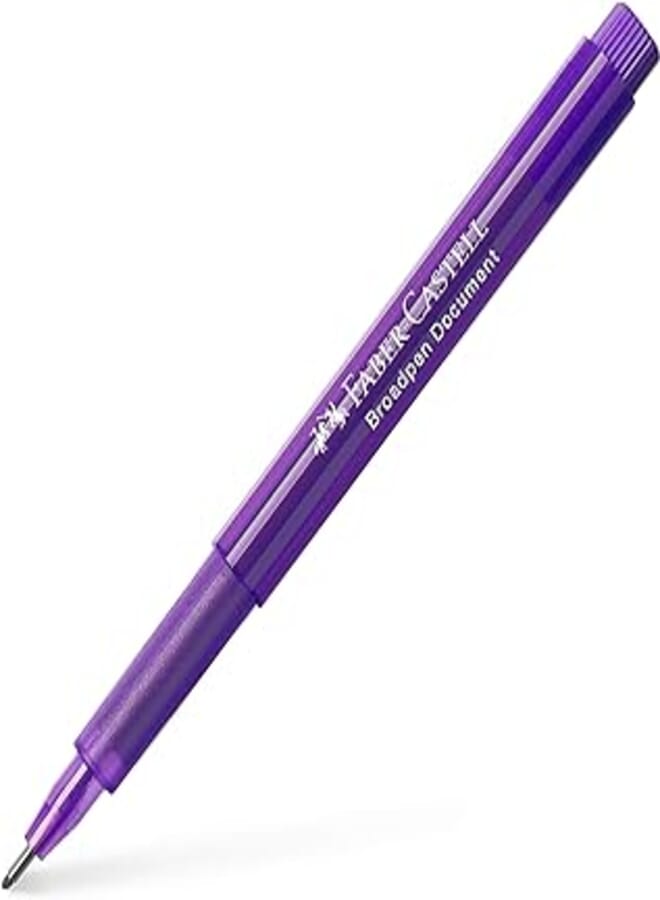 Faber Castell Broadpen 1554 0.8 mm Fineliner - Violet
