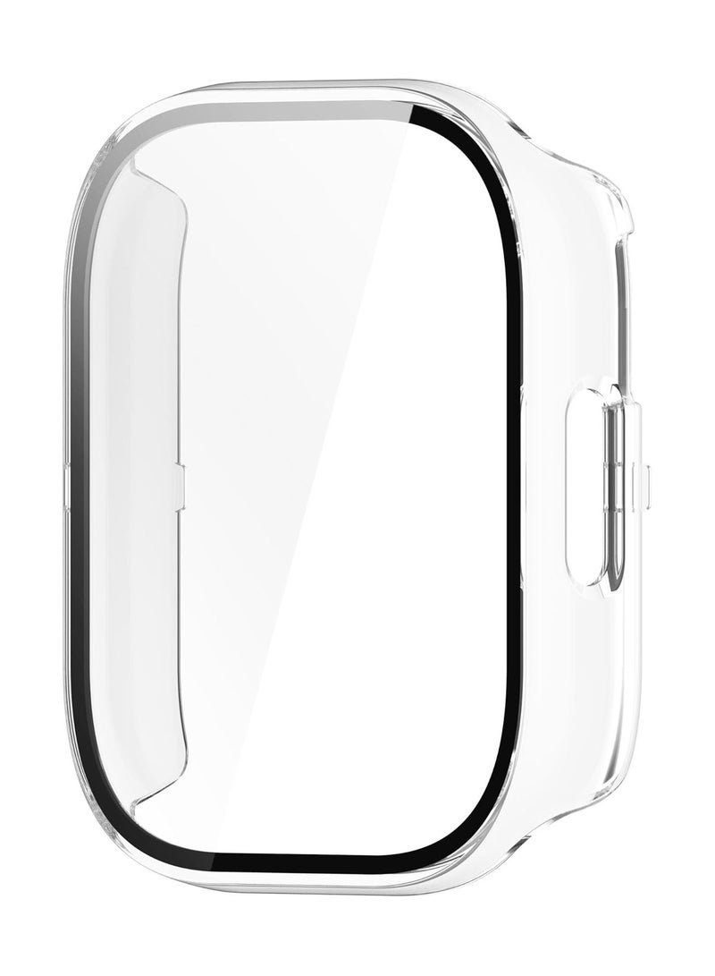 HablTech Protective Case Suitable for Redmi Watch 5 Active Case Hard PC Case with Tempered Glass Screen Protectors Full Protective Cover(Clear)  - Image 4