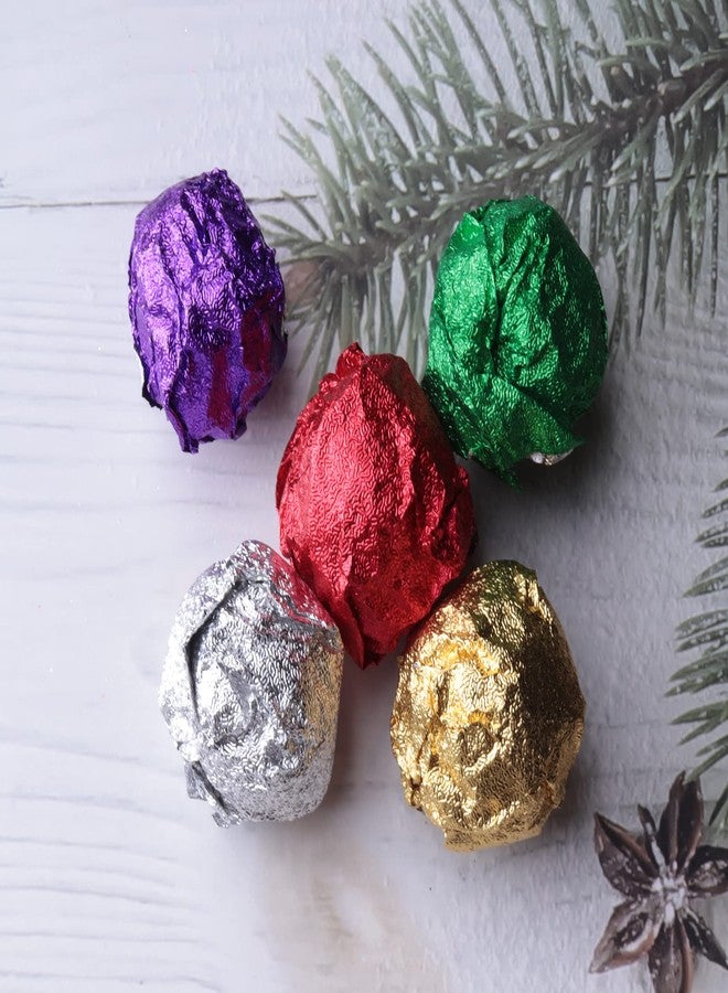 Sowaka 100 Pcs Chocolate Wrapper 4 x 4 Inch Aluminum Foil Wrapper Gold Square Wrapping Paper for Candies Packaging Decoration DIY Home Kitchen Homemade Cookies Parties Favors (Colorful) - Image 5