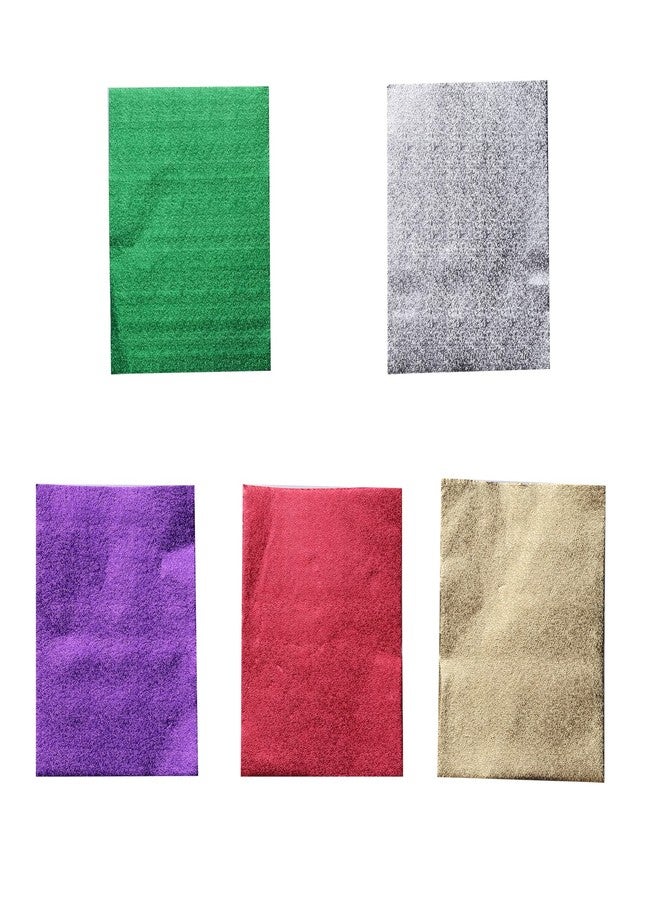 Sowaka 100 Pcs Chocolate Wrapper 4 x 4 Inch Aluminum Foil Wrapper Gold Square Wrapping Paper for Candies Packaging Decoration DIY Home Kitchen Homemade Cookies Parties Favors (Colorful) - Image 1