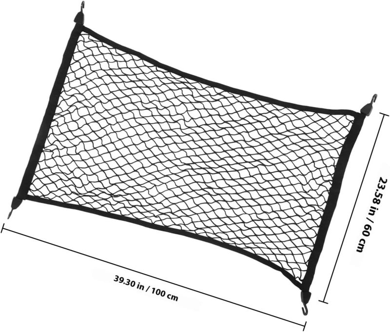 Elastic Cargo Net for Car Trunk Storage Automotive Organizer with Hooks for Suvs Efficiently Secures Items Easy Installation Maximizes Space - Image 2