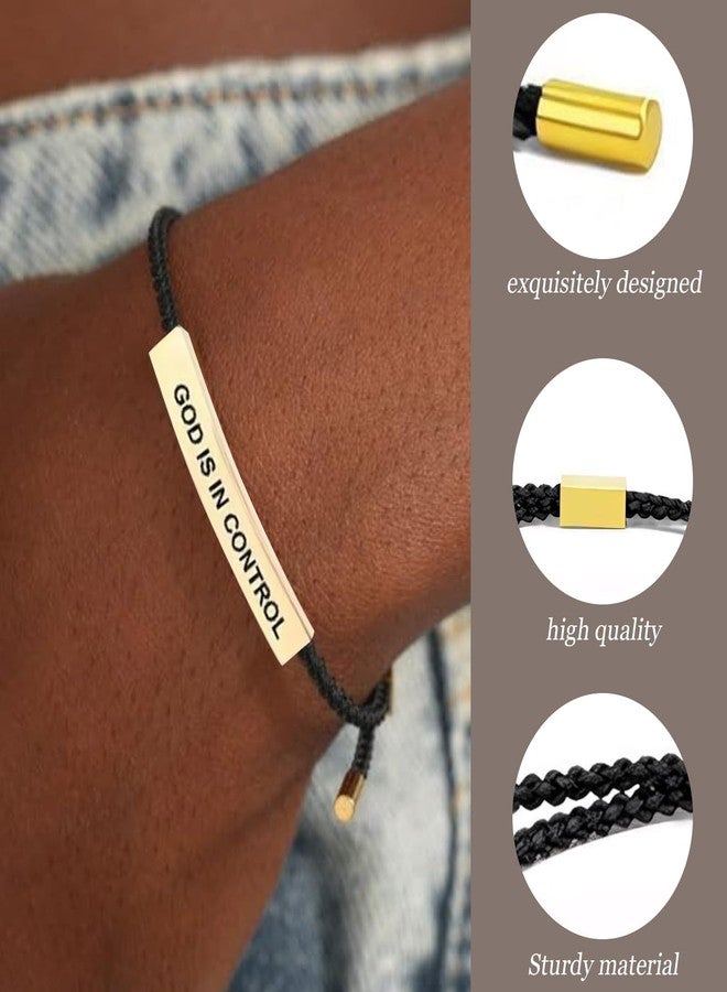 72ore God Is In Control Bracelet Jesus Bracelets Christian Faith Jewelry Inspirational Religious Gift for Women Men Encouragement Scripture Bracelets - Image 4