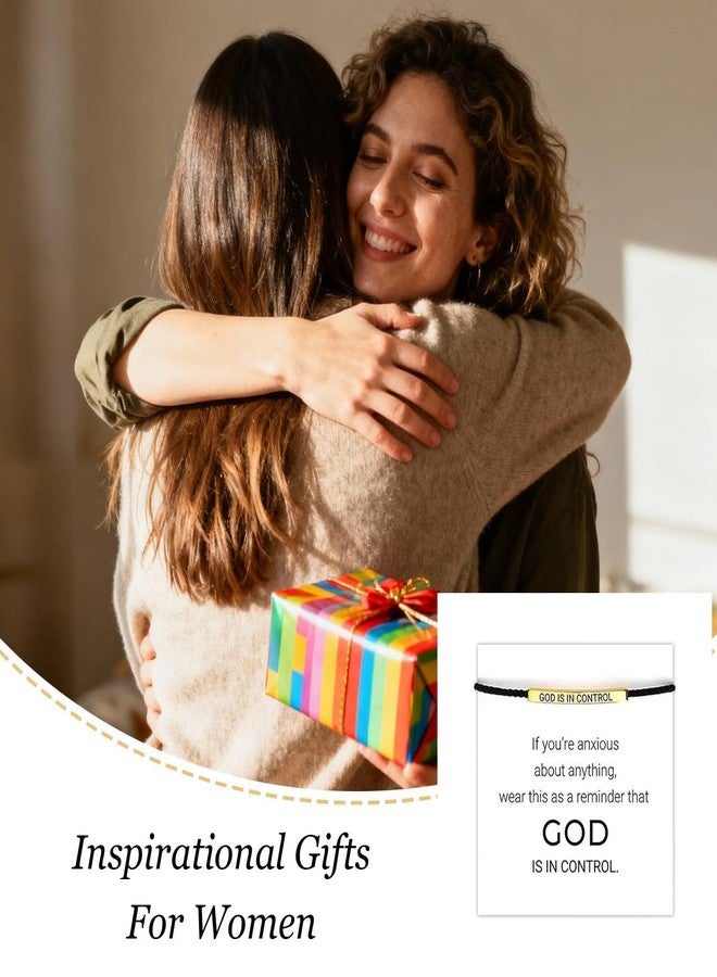 72ore God Is In Control Bracelet Jesus Bracelets Christian Faith Jewelry Inspirational Religious Gift for Women Men Encouragement Scripture Bracelets - Image 3