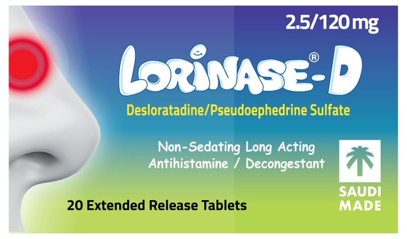 Lorinase D 2.5/120mg 20 Tablets - Image 1