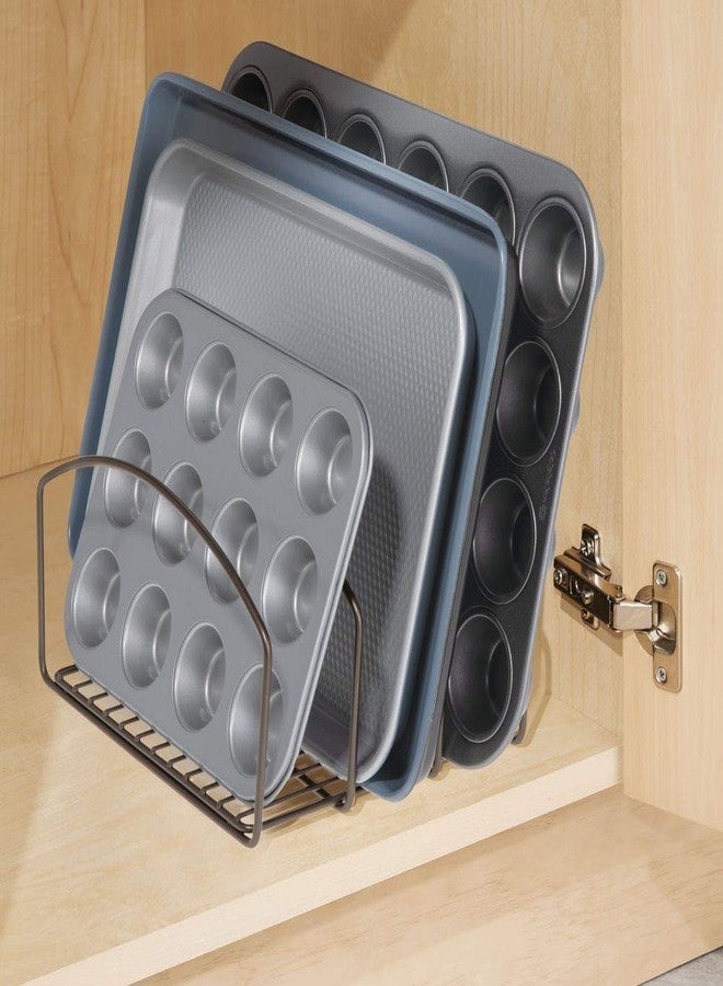 OGFC 29115 Cookware Organizer Rack for Kitchen Cabinet, Pantry and Shelves - Organizer Holder with Three Slots for Cookie Trays, Muffin Tins, Bread Pans, Cutting Boards - BLACK - Image 2
