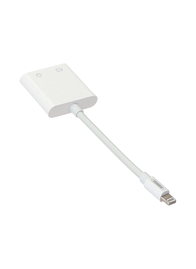 REMAX Remax Rl-La12I Smart Series Mobile Phone Audio Adapter (Dual Lightning) - White  - Image 2