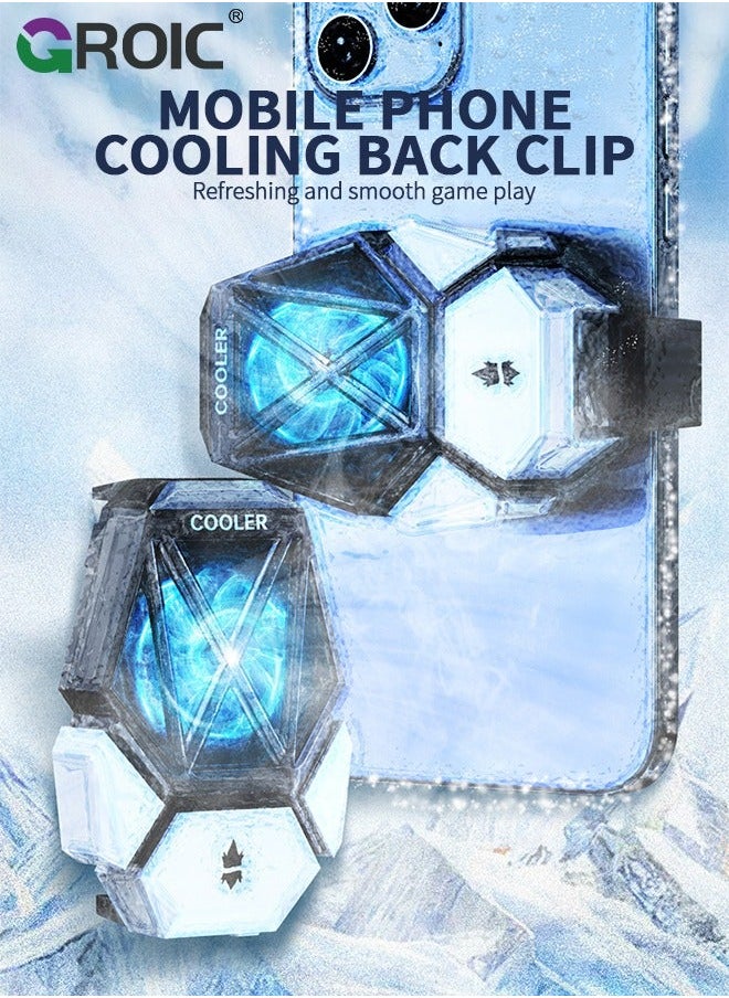 GROIC Phone Cooler for Live Streaming, Mobile Gaming Cooling Fan, Fast Cell Refrigerator with RGB Lighting  - Image 2