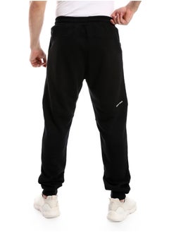 WHITE RABBIT Elastic Waist With Drawstring Comfy Black Pants  - Image 3