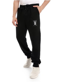 WHITE RABBIT Elastic Waist With Drawstring Comfy Black Pants  - Image 2