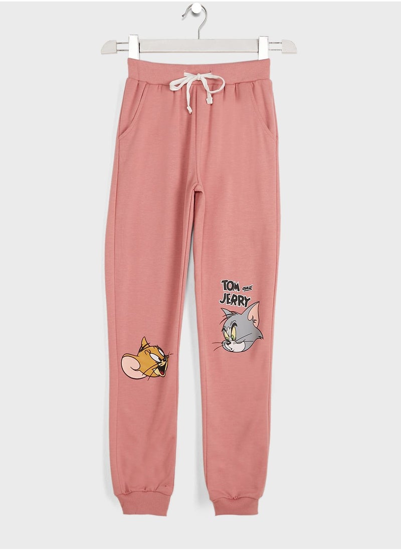 Warner Bros - Youth Tom & Jerry Sweatpants - Image 1