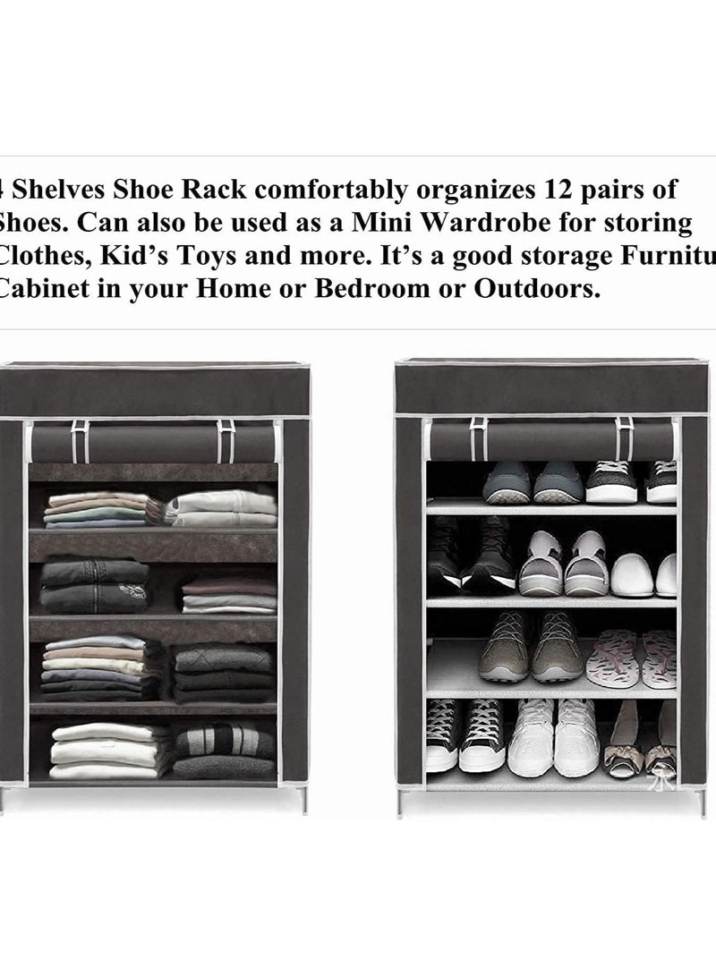 حامل أحذية معدني (4 أرفف - Image 5