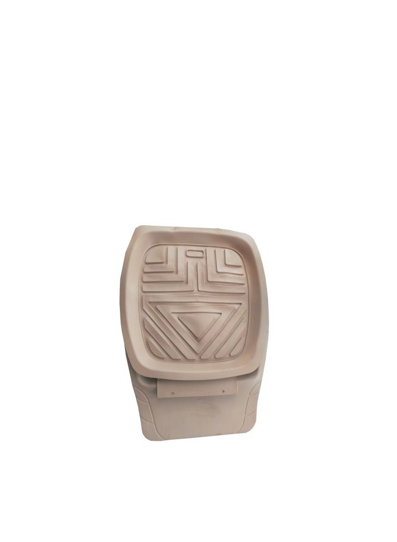 Basin Mat Set, 5 Pieces, Egyptian,Camel Color - Image 2