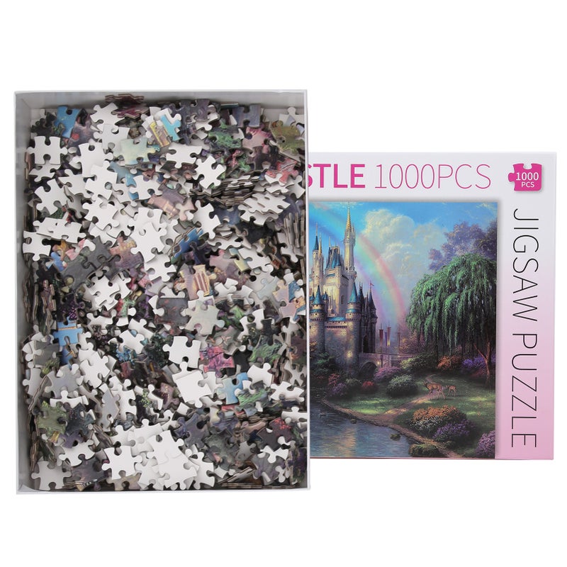 1000pcs 75 x 50cm Jigsaw Puzzle Educational Children Adult Toy Picture Assembling Toy GiftDream Castle - Image 4