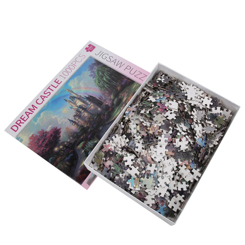 1000pcs 75 x 50cm Jigsaw Puzzle Educational Children Adult Toy Picture Assembling Toy GiftDream Castle - Image 2