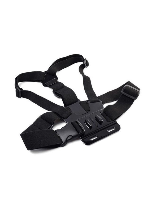 Generic GOPRO DJI Ling Eyes Sports Camera Accessories Mobile Phone Riding Chest Live Fixed Shoulder Strap B Chest Strap-Color:Bright Surface  - Image 1