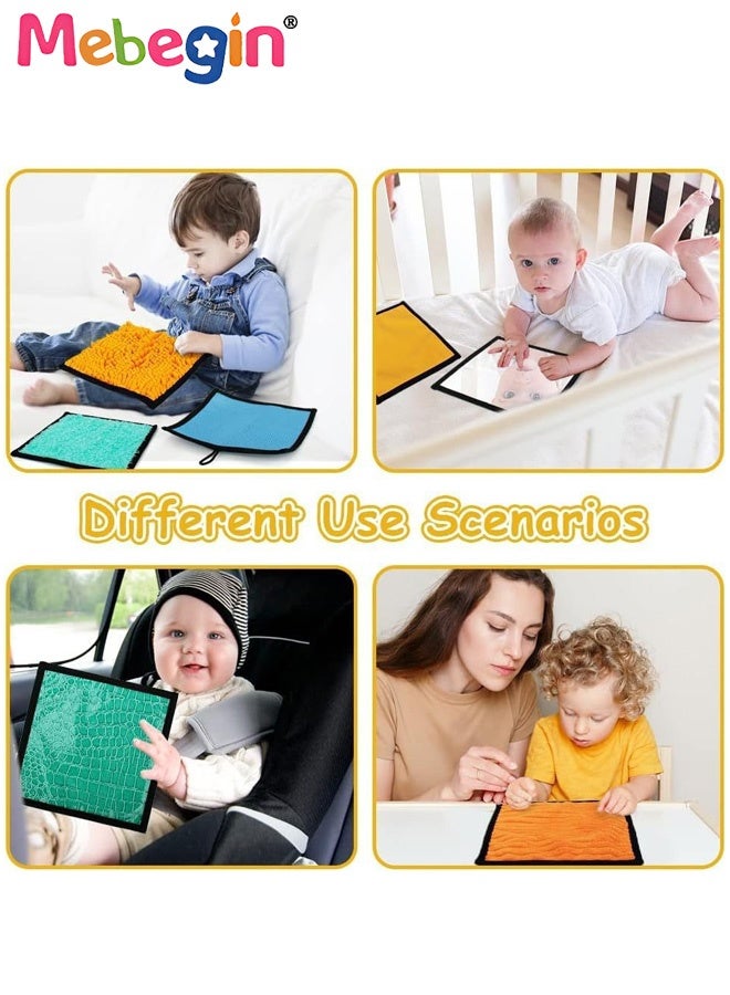 ميبيجين 16 مجموعة من الحصائر الحسية بتصميم مانع للانزلاق، ألعاب حسية محمولة آمنة بألوان وملمس مختلفة، بلاط أرضيات حسي ناعم للتمارين الحسية المبكرة، مناسب لمختلف البيئات - Image 5