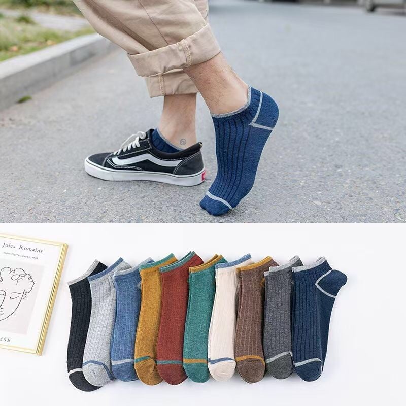 Summer Women'S Socks Men'S Short Socks Men'S Thin Large Size Solid Color Boat Socks Men'S Socks Cotton Socks Sports Socks Women - Image 3