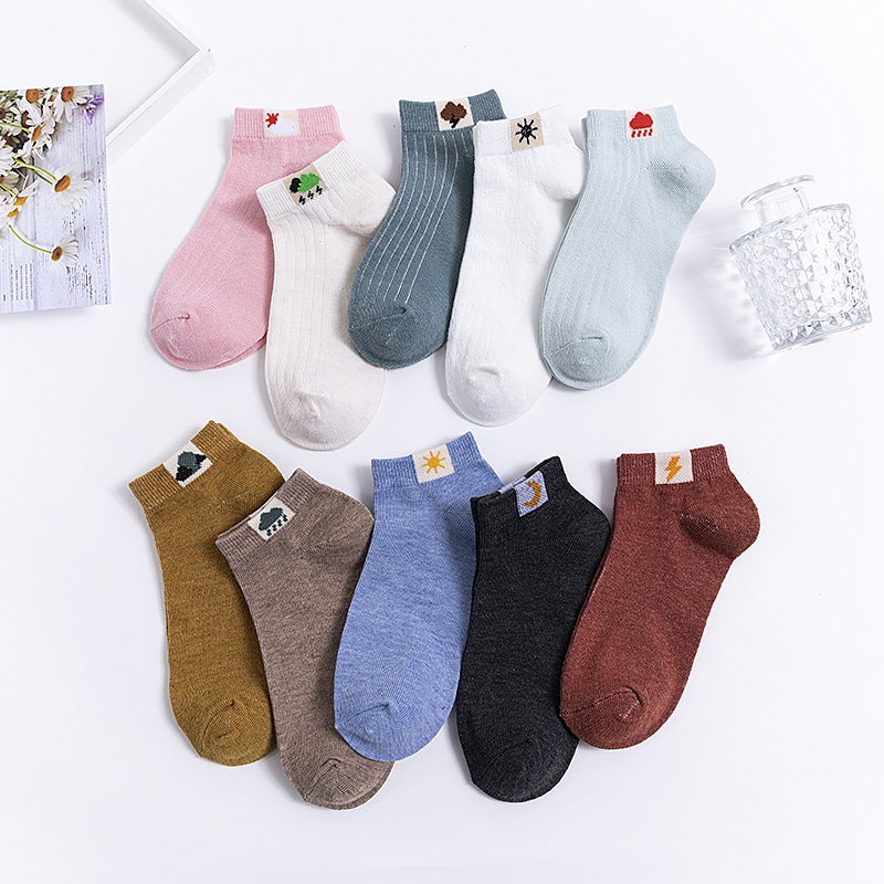 Summer Women'S Socks Men'S Short Socks Men'S Thin Large Size Solid Color Boat Socks Men'S Socks Cotton Socks Sports Socks Women - Image 4