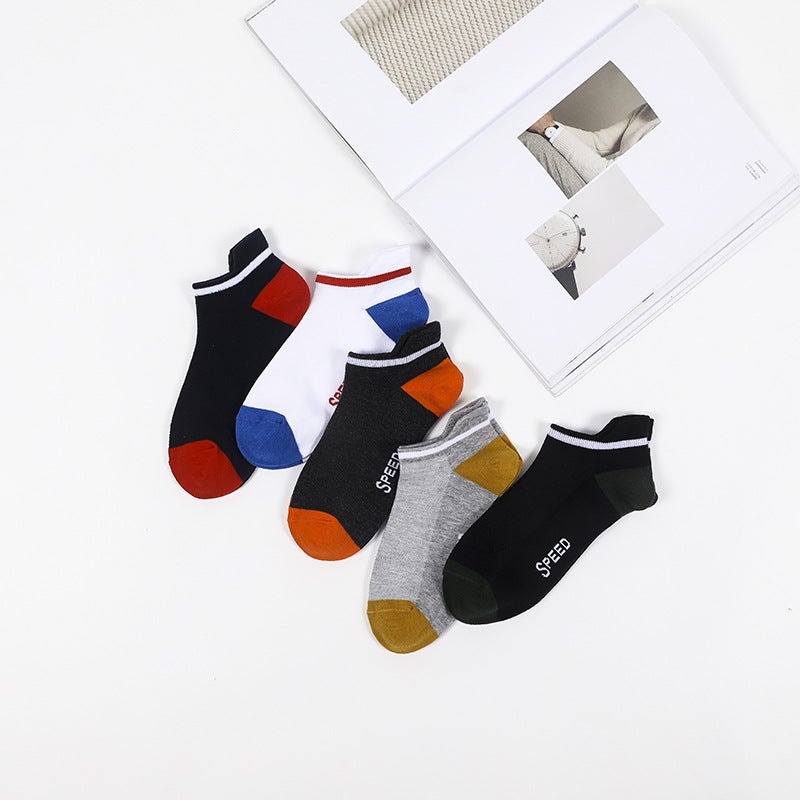 Summer Women'S Socks Men'S Short Socks Men'S Thin Large Size Solid Color Boat Socks Men'S Socks Cotton Socks Sports Socks Women - Image 5