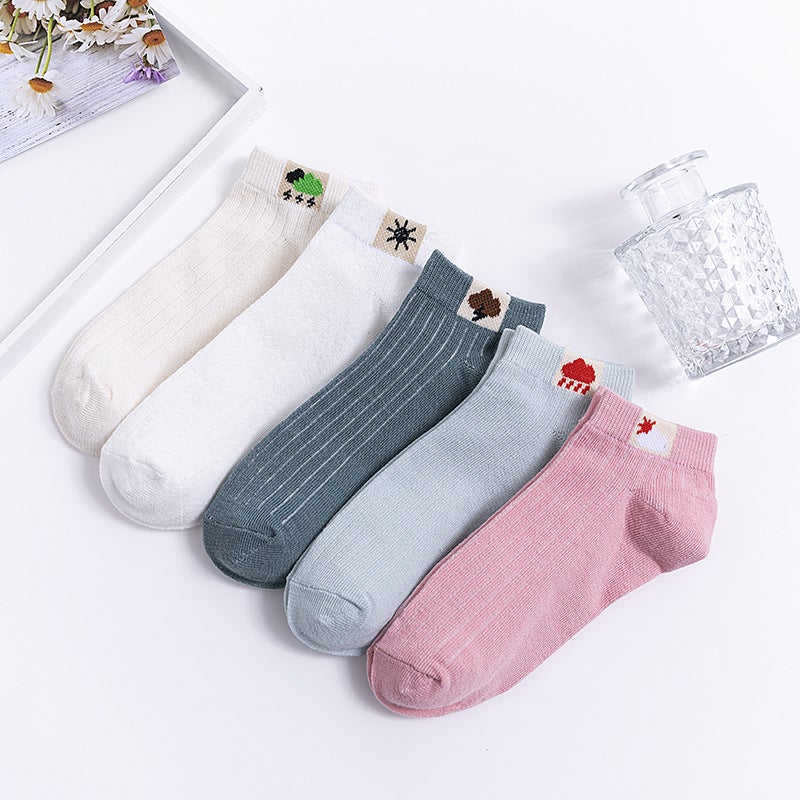 Summer Women'S Socks Men'S Short Socks Men'S Thin Large Size Solid Color Boat Socks Men'S Socks Cotton Socks Sports Socks Women - Image 1