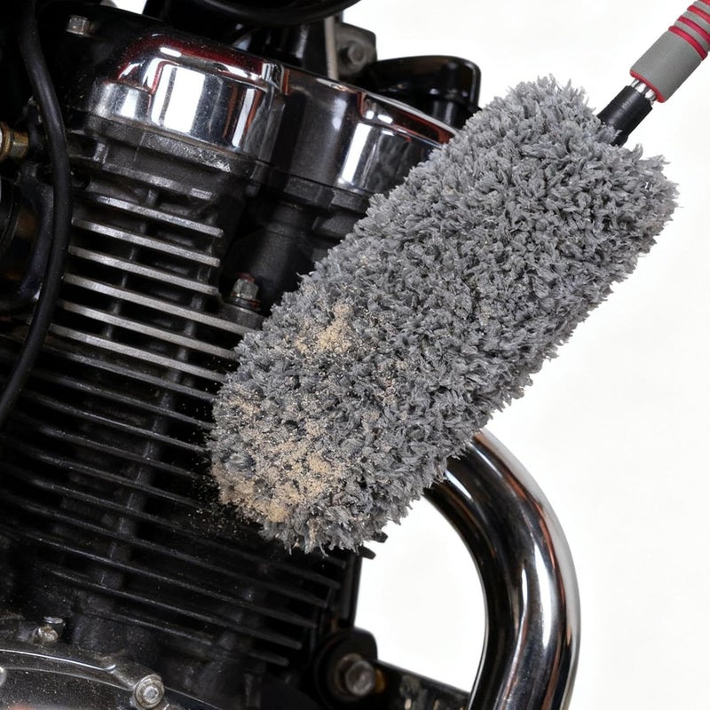 Car Interior Duster,Extendable Scratch Free Brush - Car Cleaning Brush | for Automotive, Truck, Interior, Exterior, Dashboard, Windshield, Detailing, Cleaning - Image 3