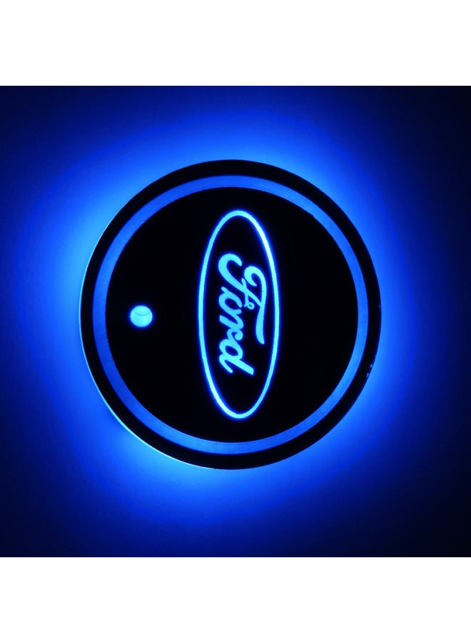 Car Luminous Cup Mat Led Atmosphere Light Induction Light Colorful Cup Mat Usb Atmosphere Light Cup Mat Car Products