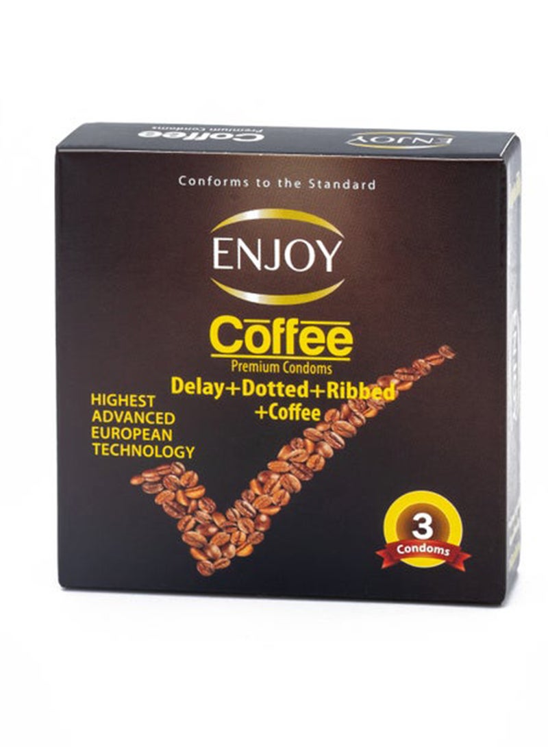 ENJOY Coffee Premium Condoms 3 Pieces - Image 2