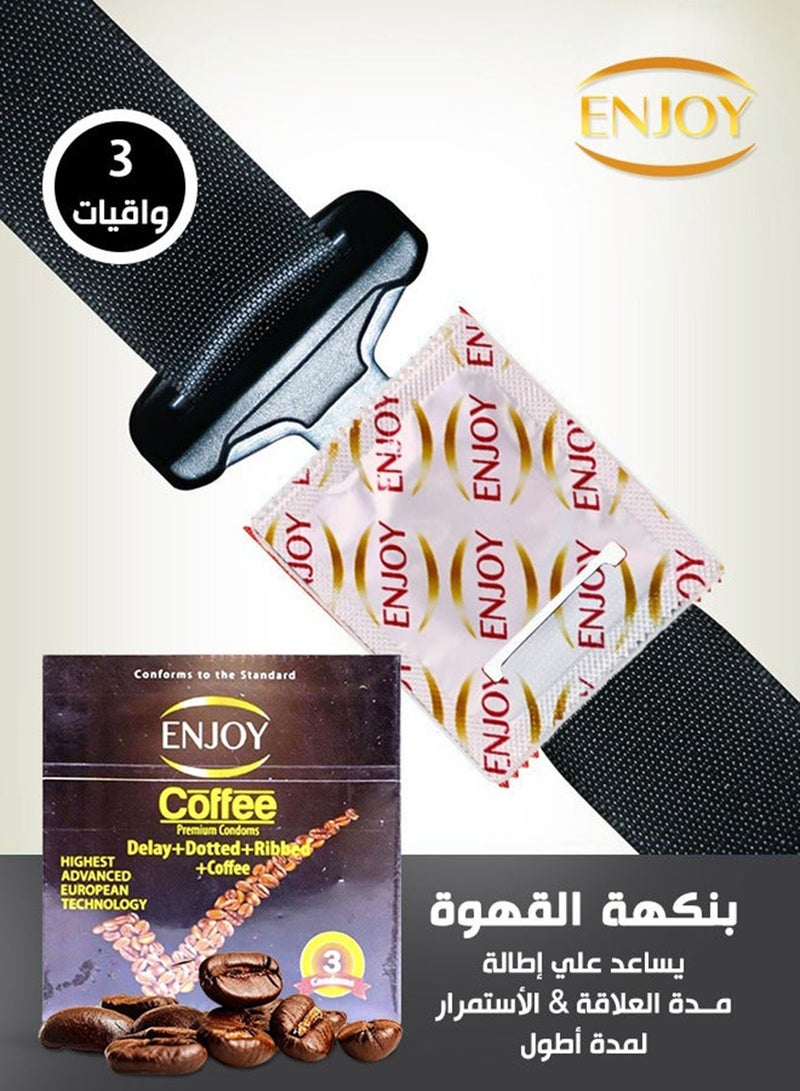 ENJOY Coffee Premium Condoms 3 Pieces - Image 3