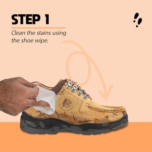 Shoe mistri Shoe Cleaner(2 Wipes) and Camel Renovator, Shoe Liquid Polish, Shoe Polish Spray, Shoe Care Spray for Suede, Nubuck, Canvas, Knit and most other absorbent Fabrics (Pack of 1) - 100ml - Image 3