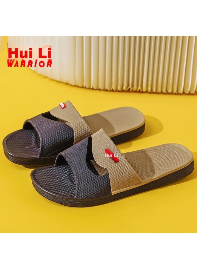 Pull Back Warrior Slippers For Couples، للاستخدام الداخلي والخارجي، صندل حمام مقاوم للبلى بنعل ناعم للرجال، Hl3630، Brown، المقاس 43 - Image 3