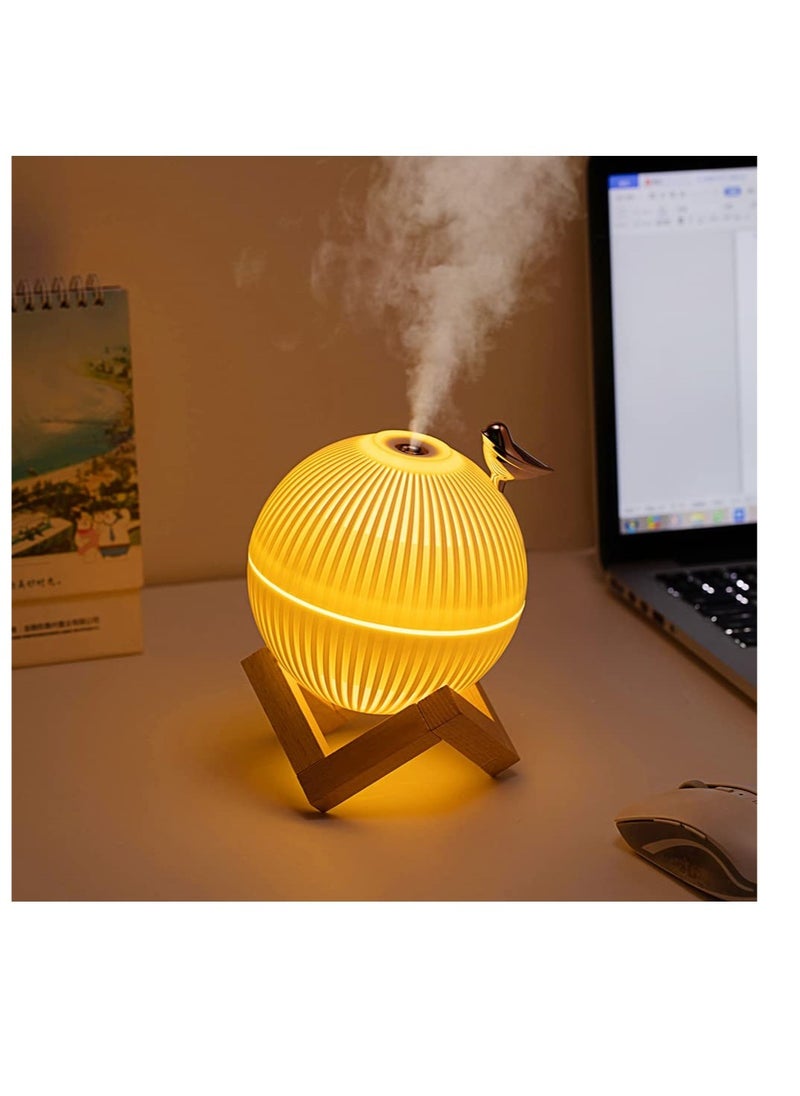 Excefore Cool Mist Humidifier, Portable Small Air Humidifier, Whisper Quiet USB Humidifier, 3D Moon Lamp Ultrasonic Humidifier, Waterless Auto Shut-Off, for Home Baby Bedroom, Yoga, Office, Travel  - Image 1