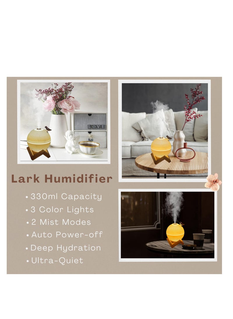 Excefore Cool Mist Humidifier, Portable Small Air Humidifier, Whisper Quiet USB Humidifier, 3D Moon Lamp Ultrasonic Humidifier, Waterless Auto Shut-Off, for Home Baby Bedroom, Yoga, Office, Travel  - Image 2