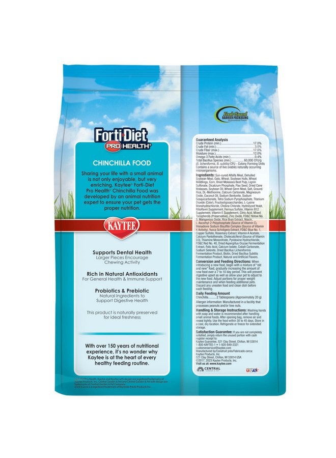 Kaytee Forti-Diet Pro Health Chinchilla Food 3lb - Image 2
